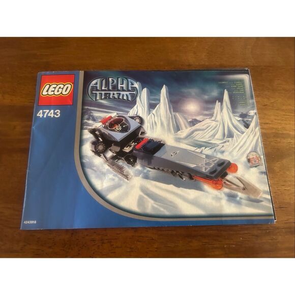 Lego Alpha Team Mission Deep Freeze Ice Blade #4743 Instruction MANUAL ONLY (602 - Picture 1 of 4